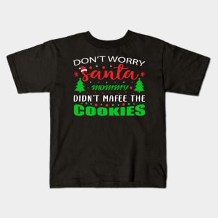 Santa Cookies T - Shirt Design Kids T-Shirt